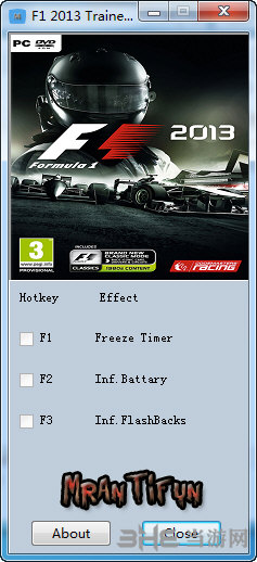 F1 2013修改器|F1 2013三项修改器 v1.1下载