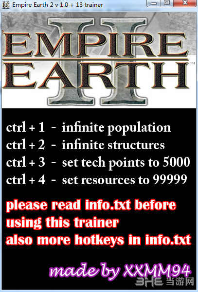 地球帝国2修改器|地球帝国2十三项修改器 V1.0下载