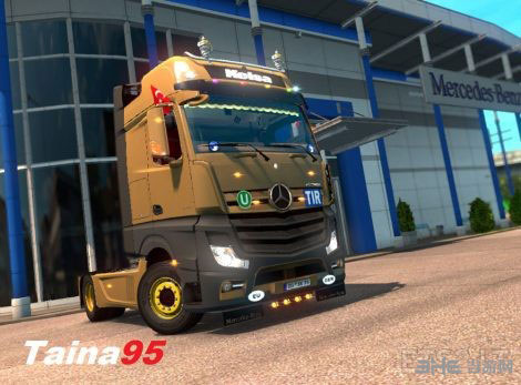 欧洲卡车模拟2奔驰Actros MP4 MOD V1.15 百度网盘下载