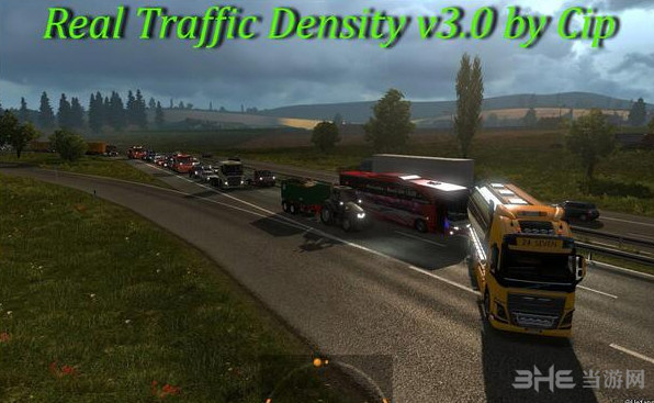 欧洲卡车模拟2 v1.28Cip真正的交通密度MOD v3.0下载