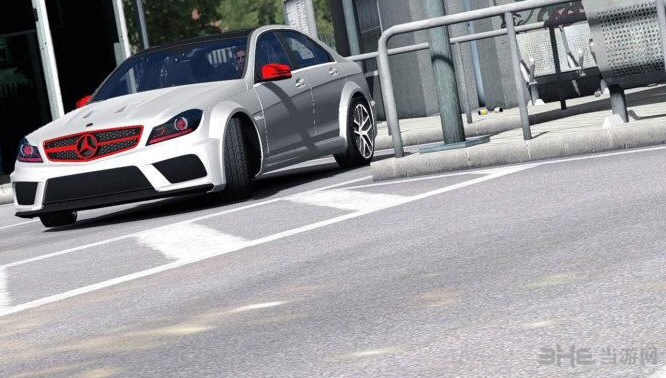 欧卡2奔驰C63mod|欧洲卡车模拟2梅赛德斯奔驰轿车C63mod  百度网盘下载