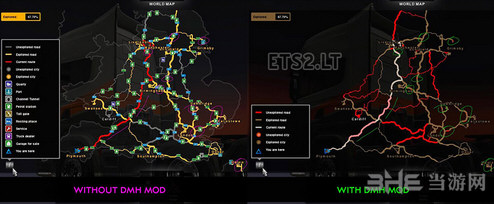 欧洲卡车模拟2全新地图标志MOD 下载
