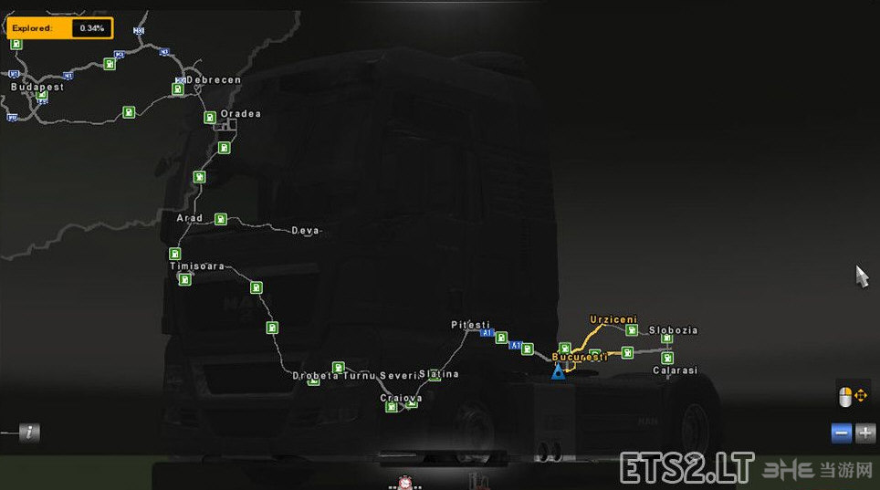 欧洲卡车模拟2增补地图MOD下载|欧洲卡车模拟2罗马尼亚增补地图MOD 百度网盘下载