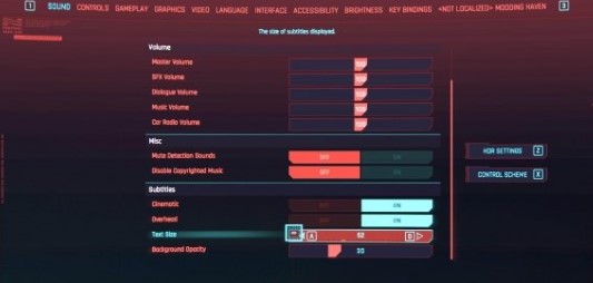 赛博朋克2077扩展选项菜单mod 下载