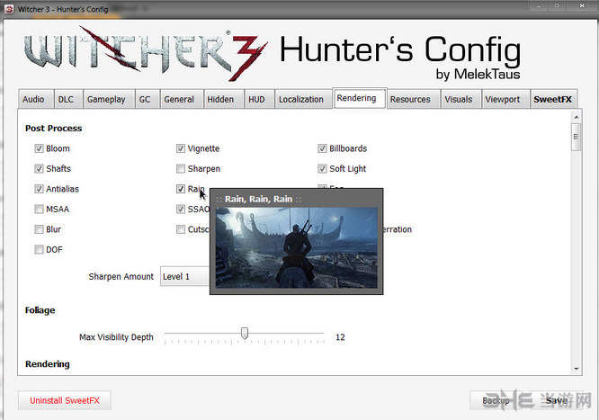 巫师3：狂猎游戏配置工具[含SweetFX画质插件] V0.7.4下载