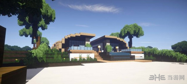 我的世界海滨别墅|我的世界超华丽的现代海滨别墅 1.7.10下载