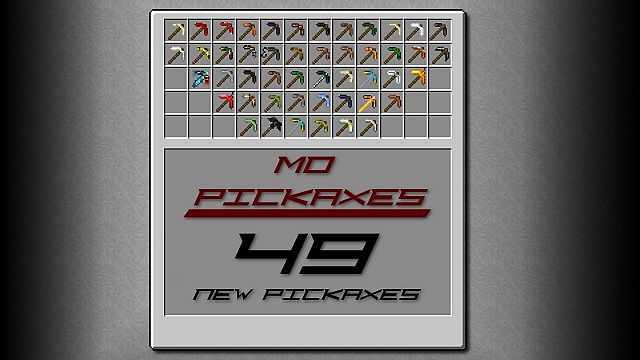 我的世界1.6.4 MorePickaxes更多矿镐MOD 下载