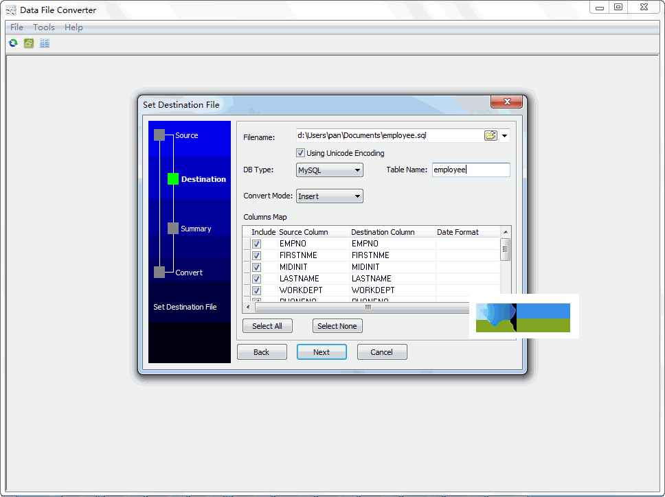 Data File Converter界面